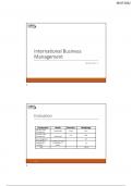 International Business Management