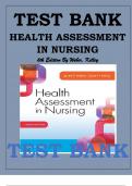 TEST BANK FOR HEALTH ASSESSMENT IN NURSING 6TH EDITION WEBER, KELLEY