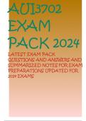 AUI3702 EXAM PACK 2024 