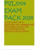 PVL3704 EXAM PACK 2024 