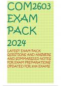 COM2603 EXAM PACK 2024 