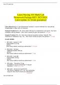 Latest Nursing 101 Math/ Lab Homework Package KEY 2023/2024. Latest update A+ Grade guaranteed