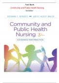  Test Bank for Community and Public Health Nursing 3rd Edition by Rosanna DeMarco and Judith Healey-Walsh |All Chapters,  Year-2023/2024|