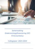 Samenvatting Ondernemingsfinanciering (OF) 