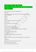 ECG ANALYSIS RHYTHM RECOGNITION (RELIAS) WITH VERIFIED SOLUTIONS.