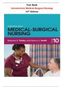 Test Bank for Introductory Medical-Surgical Nursing 10th Edition by Barbara K Timby, Nancy E. Smith |All Chapters,  Year-2023/2024|