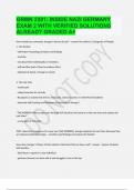 GRMN 2301 INSIDE NAZI GERMANY EXAM 2 WITH VERIFIED SOLUTIONS ALREADY GRADED A+