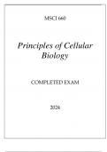 MSCI 6660 PRINCIPLES OF CELLULAR BIOLOGY COMPLETED EXAM 2-24,