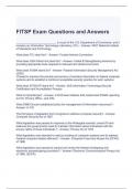 FITSP Exam Questions and Answers