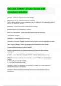 BIO 220 EXAM 1 Study Guide with complete solution