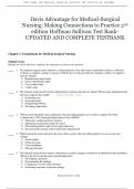 Davis Advantage for Medical-Surgical Nursing: Making Connections to Practice 2nd edition Hoffman Sullivan Test Bank- UPDATED AND COMPLETE TESTBANK