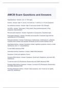 AMCB Exam Questions and Answers Graded A