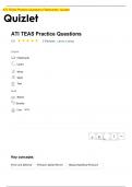 Ati teas practice questions flashcards quizlet / EXAM QUESTIONS & ANSWERS 2023/2024 LATEST UPDATE / GRADED A+