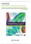 Test Bank Pharmacology A Patient-Centered Nursing Process Approach, 11th Edition by Linda E. McCuistion||Chapter 1-58||ISBN N:10,0323793150||ISBN NO:13,978-0323793155||A+ Guide.