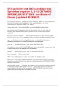 S12 sprinkler test, S13 standpipe test, Sprinklers segment 5, S-12 CITYWIDE SPRINKLER SYSTEMS | certificate of fitness | updated 2024/2025