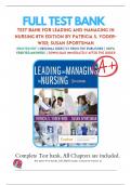 Test Bank for Leading and Managing in Nursing 8th Edition