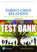 Test Bank For Parent-Child Relations: Context, Research, and Application 4th Edition All Chapters - 9780134461144