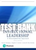 Test Bank For SuperVision and Instructional Leadership: A Developmental Approach 10th Edition All Chapters - 9780134521961