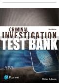 Test Bank For Criminal Investigation (Justice Series) 3rd Edition All Chapters - 9780137497096