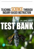 Test Bank For Teaching Science Through Inquiry-Based Instruction 13th Edition All Chapters - 9780134515595