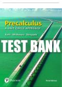 Test Bank For Precalculus: A Unit Circle Approach 3rd Edition All Chapters - 9780137442591