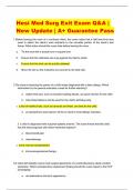 Hesi Med Surg Exit Exam Q&A |  New Update | A+ Guarantee Pass