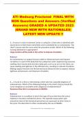 ATI Medsurg Proctored FINAL WITH  NGN Questions and Answers (Verified  Answers) GRADED A UPDATED 2023  |BRAND NEW WITH RATIONALES| LATEST NEW UPDATE !!