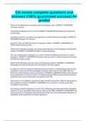 Citi exams complete questions and answers (100% guaranteed success) A+ graded