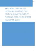 Test Bank - Maternal Newborn Nursing The Critical Components of Nursing Care, 3rd Edition (Durham, 2019)