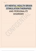 ATI RN MENTAL HEALTH PROCTORED EXAM  EXAM VERSIONS 2023 2024. Next Generation rn ati mental health proctored exam with Ngn 2023 Rasmussen Mental Health Test Bank Mental Health Nursing