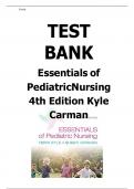 ESSENTIALS OF PEDIATRIC NURSING 4TH EDITION KYLE CARMAN TEST BANK CHAPTER 11 CARING FOR CHILDREN IN DIVERSE SETTINGS MULTIPLE CHOICE