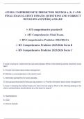 ATI RN COMPREHENSIVE PREDICTOR 2023/2024 EXAM BUNDLE CORRECT QUESTIONS WITH VERIFIED ANSWERS DOWNLOAD TO SCORE A.