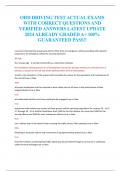 ORD DRIVING TESTACTUAL EXAMS  WITH CORRECT QUESTIONS AND  VERIFIED ANSWERS LATEST UPDATE  2024 ALREADY GRADED A+ 100%  GUARANTEED PASS!!