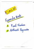 Formula Book - Chapters Included Real Numbers And Arithmetic Progression | Mathematics(Class 10)