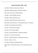 CIE: Russian Revolution Timeline 