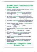 Nurs663 Test 2 Exam Study Guide Graded A-Plus