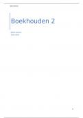 Samenvatting - Boekhouden 2