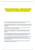   CWEA CSM GRADE 2 - PRACTICE TEST questions and answers well illustrated.