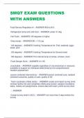 SMQT EXAM QUESTIONS  WITH ANSWERS