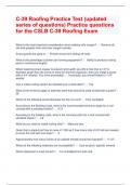 C-39 Roofing Practice Test (updated series of questions) Practice questions for the CSLB C-39 Roofing Exam