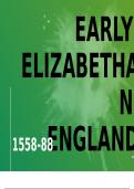 Pearson History GCSE - Early Elizabethan England PowerPoint 