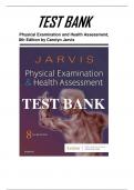 Test Bank Physical Examination and Health Assessment, 8th Edition by Carolyn Jarvis