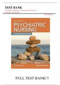 Test Bank for Psychiatric Nursing: Contemporary Practice 6th Edition by Mary Ann Boyd||ISBN NO:10,9781451192438||ISBN NO:13,978-1451192438||All Chapters 1-43||A+ guide.