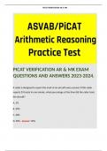 PICAT VERIFICATION AR & MK EXAM QUESTIONS AND ANSWERS 2023-2024. Includes Terms like:  A radar is designed to report the track of an aircraft every second. If this radar reports 30 tracks in one minute, what percentage of the time did the radar track the 