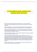  IT Foundations D316 questions and answers latest top score.