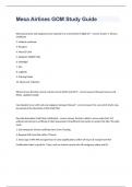 Mesa Airlines GOM Study Guide Question and answers 100% correct 2023/2024