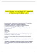 C235 Training and Development questions and answers latest top score.