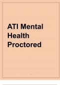 ATI MENTAL HEALTH PROCTORED