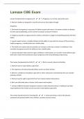 Lamaze CBE 61 Exam Questions And Answers