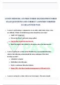 ATI RN MEDSURG ATI PROCTORED 2023/2024 PROCTORED EXAM QUESTIONS AND CORRECT ANSWERS VERIFIED GUARAANTEED PASS  A nurse is performing a venipuncture on an older adult client whose veins are difficult. Which of the following actions should the nurse take? 